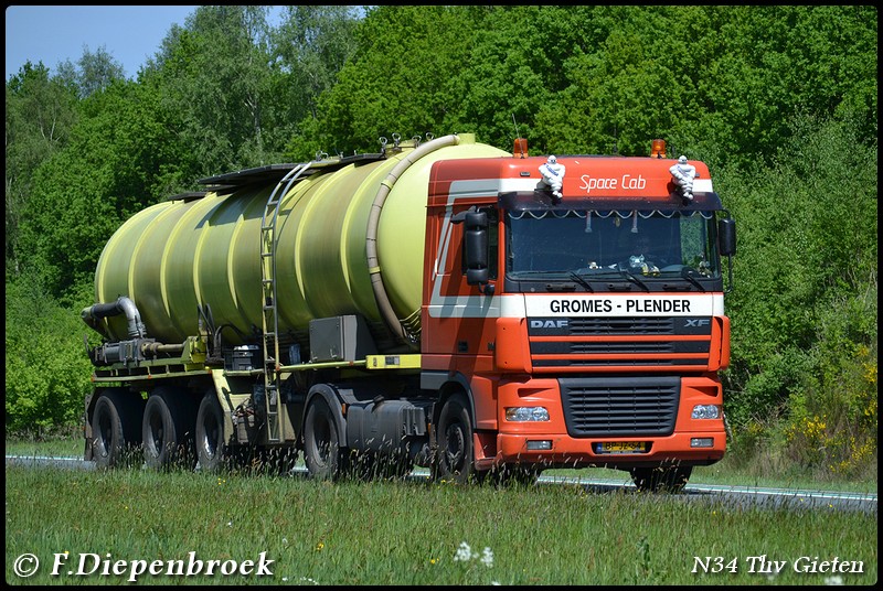 BP-JZ-64 DAF XF Gromes Plender-BorderMaker - Rijdende auto's 2016