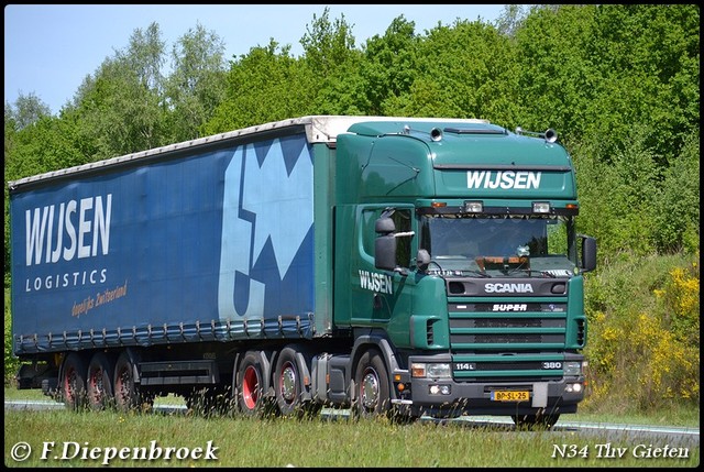 BP-SL-25 Scania 114L 380 Wijsen-BorderMaker Rijdende auto's 2016