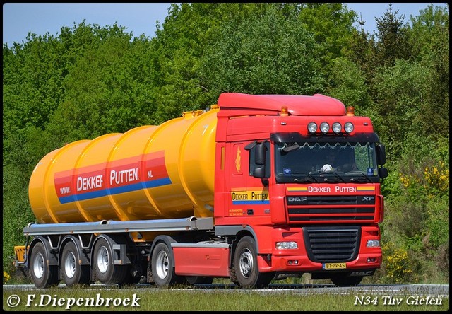 BT-PV-45 DAF 105 Dekker-BorderMaker Rijdende auto's 2016