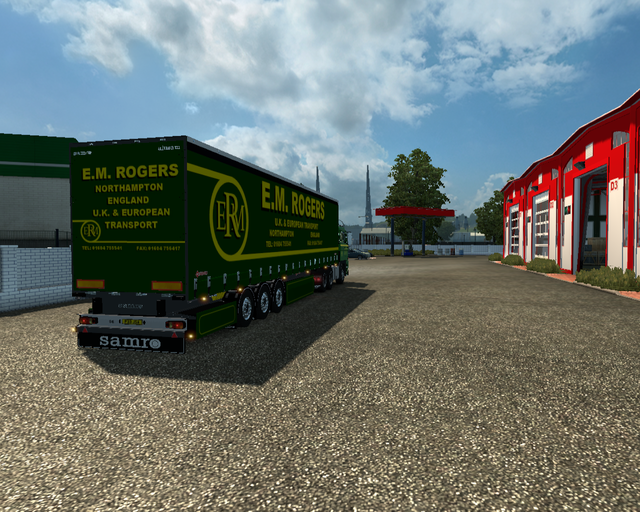 ets2 Daf 2800 6x4 + Samro Zeiltrailer E.M prive skin ets2