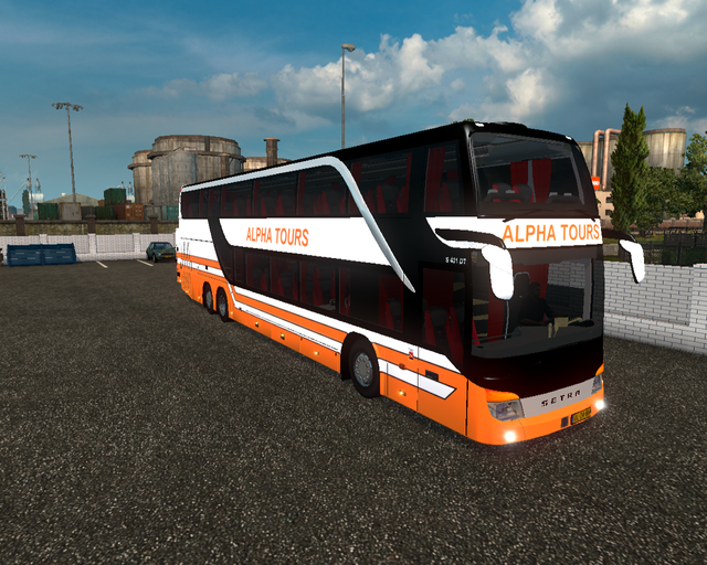 ets2 Setra 431 DT DD Touringcar Alpha Tours Hem Ho prive skin ets2