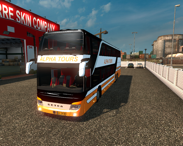 ets2 Setra 431 DT DD Touringcar Alpha Tours Hem Ho prive skin ets2