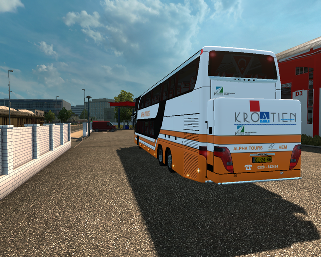 ets2 Setra 431 DT DD Touringcar Alpha Tours Hem Ho prive skin ets2