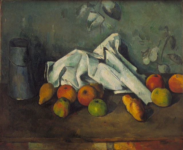 Paul Cézanne - Boîte à lait et pommes - Google  Cezanne
