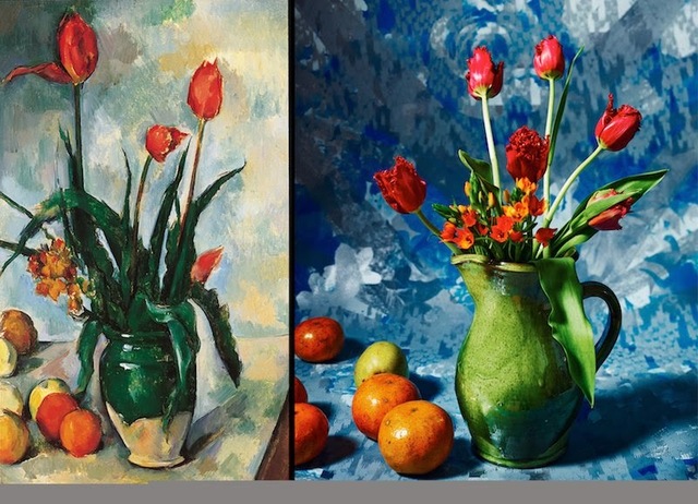 Still Life Flowers Vogue Cezanne