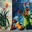 Still Life Flowers Vogue - Cezanne