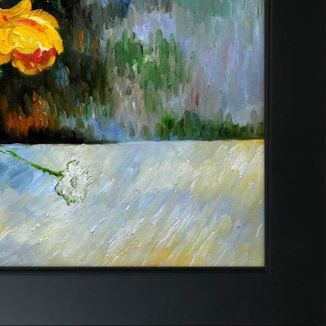 Still-Life-Flowers-in-Vase-by-Paul-Cezanne-Framed- Cezanne
