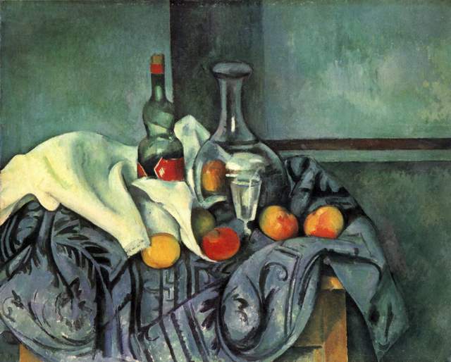 still-life-peppermint-bottle-1895 Cezanne