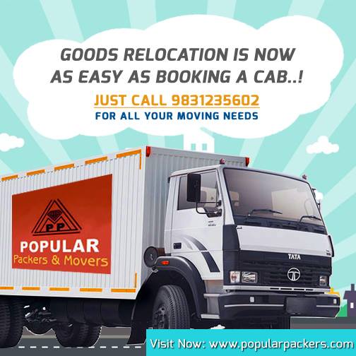 Goods relocation service Popular Packers & Movers