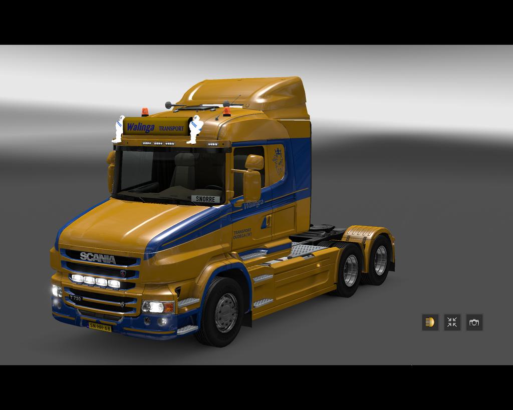 ets2 Scania T730 normal 6x4 Walinga Transport Oude - prive skin ets2