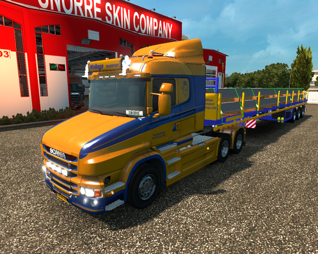 ets2 Scania T730 normal 6x4 + Brohuis schuiftraile prive skin ets2