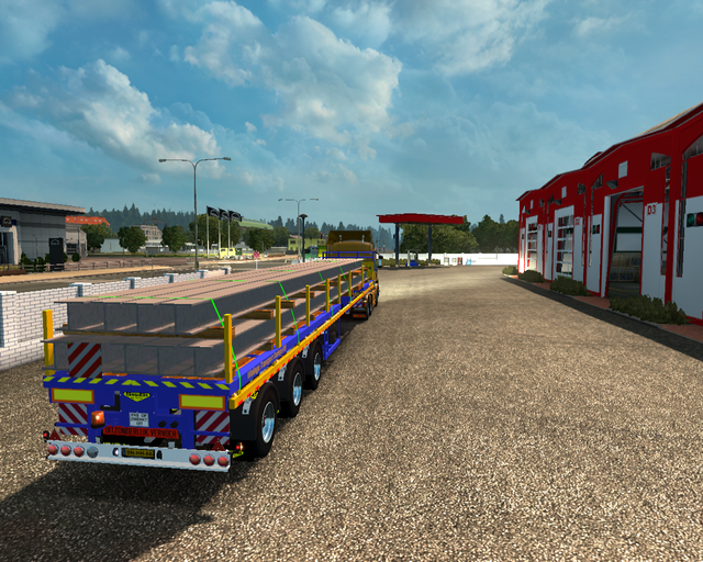 ets2 Scania T730 normal 6x4 + Brohuis schuiftraile prive skin ets2