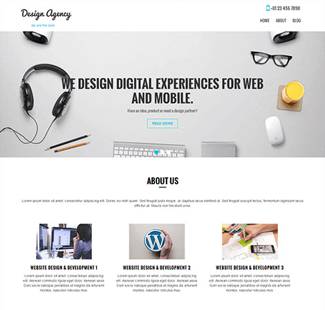 SKT Design Agency wordpress Theme SKT Themes