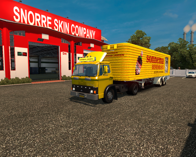 ets2 Ford D1210 4x2 + 2asser Daf eurotrailer Herma prive skin ets2