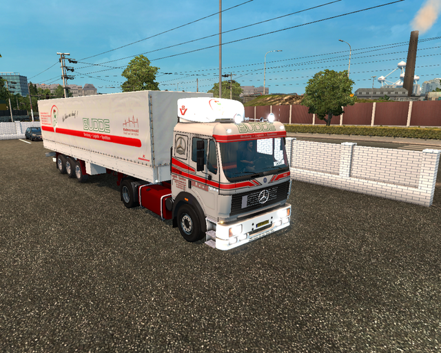 ets2 Mercedes SK 1844 4x2 + 3 achsplane Bodde Logi prive skin ets2