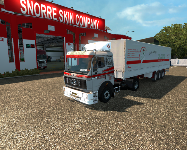 ets2 Mercedes SK 1844 4x2 + 3 achsplane Bodde Logi prive skin ets2