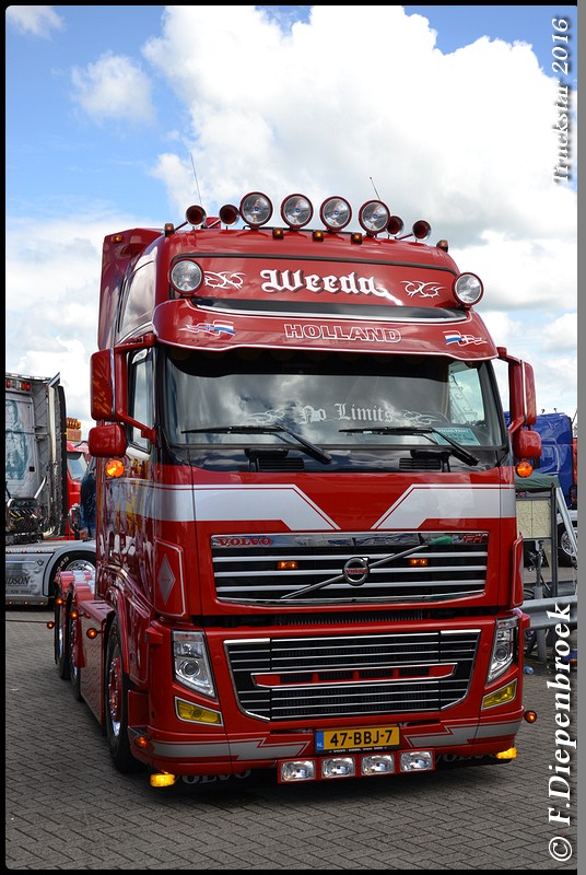 47-BBJ-7 Volvo FH3 Weeda-BorderMaker - Truckstar 2016