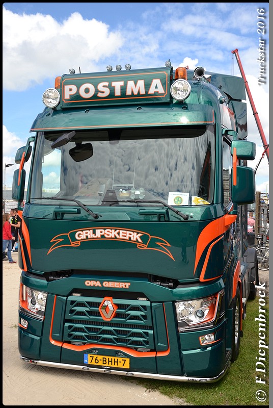 76-BHH-7 Renault T Postma-BorderMaker - Truckstar 2016