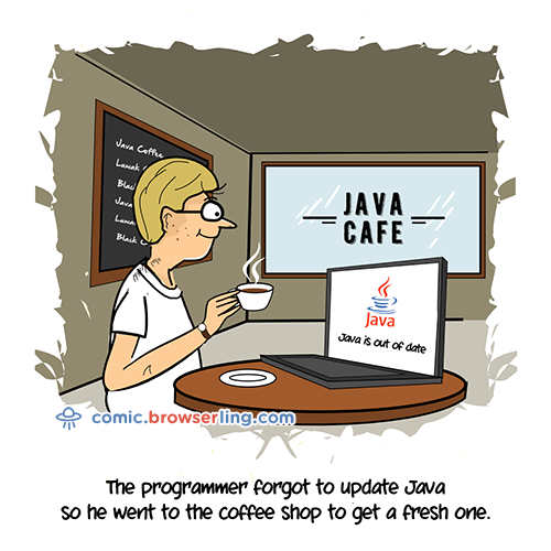 Java Cafe - Web Joke Tech Jokes
