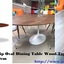 Tulip Oval Dining Table Woo... - Picture Box