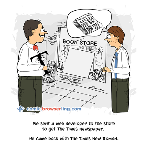 Newspaper - Web Joke Tech Jokes