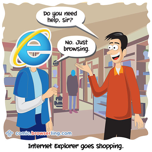 Shopping - Web Joke Tech Jokes