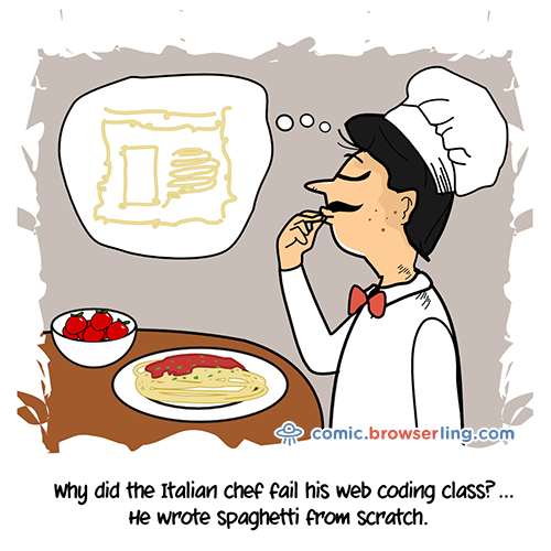spaghetti - Web Joke Tech Jokes