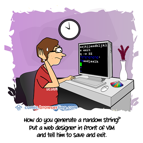 Vim - Web Joke Tech Jokes