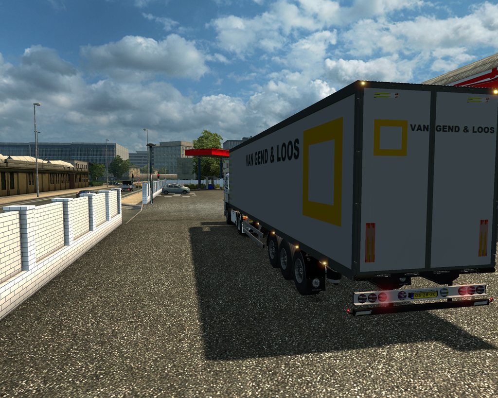 ets2 Daf 3600 4x2 Daycab + trailer ohne koeler Van - prive skin ets2
