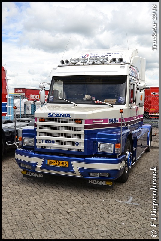 BH-ZD-56 Scania T143 Gebr van Oirschot-BorderMaker - Truckstar 2016