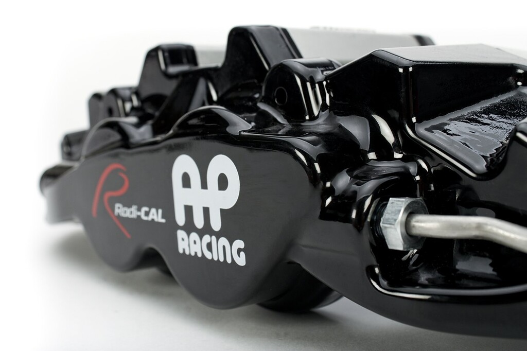 AP RACING FRONT BLACK 4 PISTON RADI-CAL BRAKE KIT  Picture Box