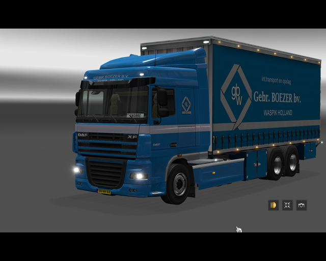 ets2 Daf 105 XF 6x4 BDF Gebr. Boezer bv prive skin ets2