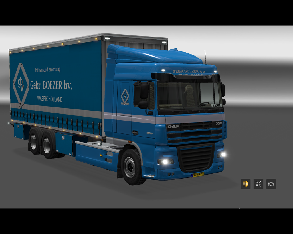 ets2 Daf 105 XF 6x4 BDF Gebr. Boezer bv - prive skin ets2