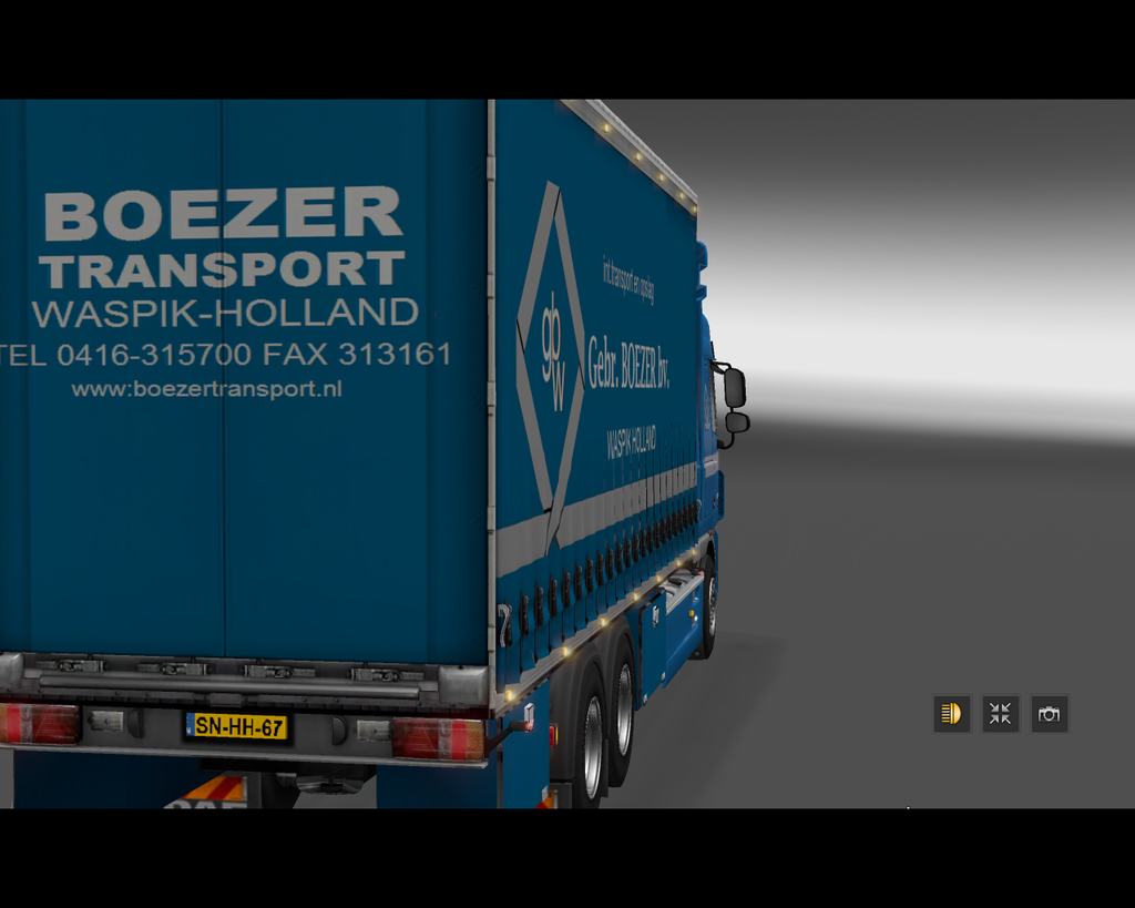 ets2 Daf 105 XF 6x4 BDF Gebr. Boezer bv - prive skin ets2