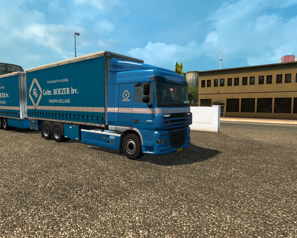 ets2 Daf 105 XF 6x4 BDF + 2asser Tandem Gebr - prive skin ets2