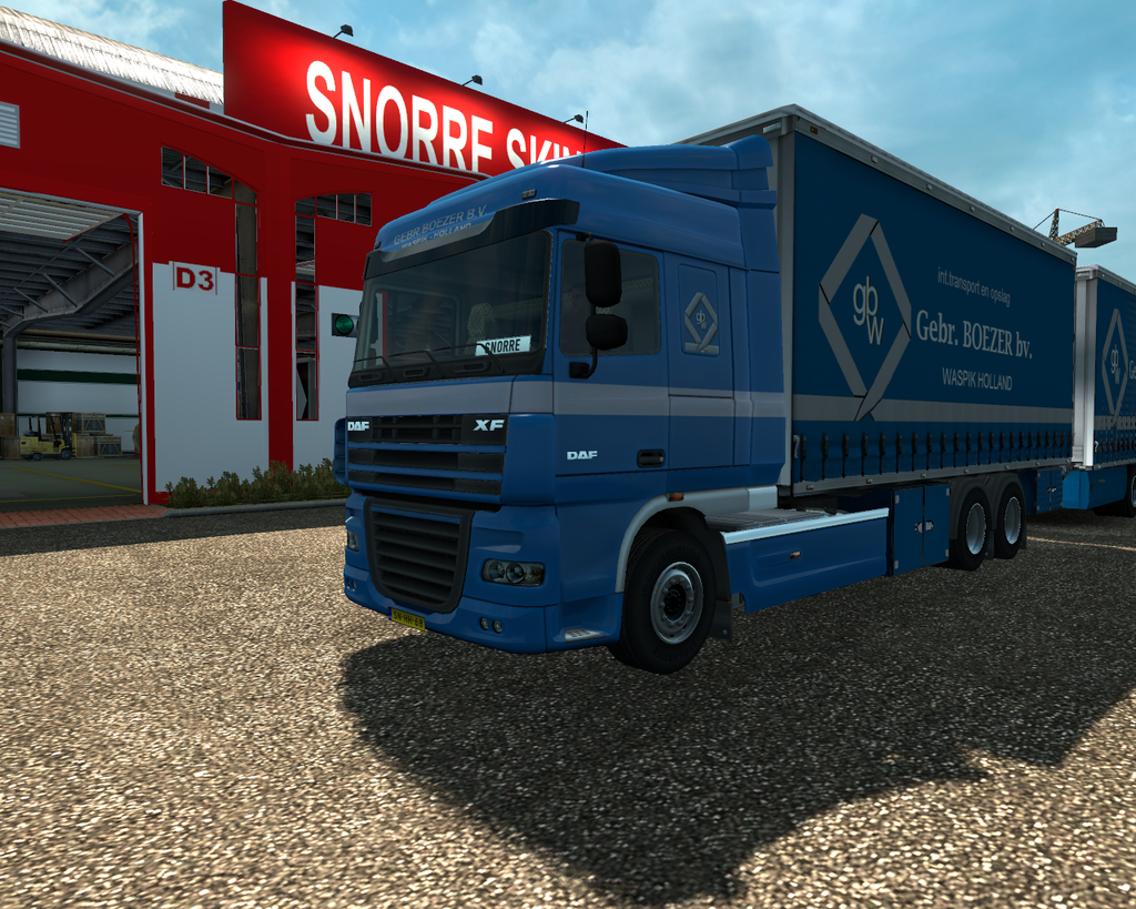 ets2 Daf 105 XF 6x4 BDF + 2asser Tandem Gebr - prive skin ets2