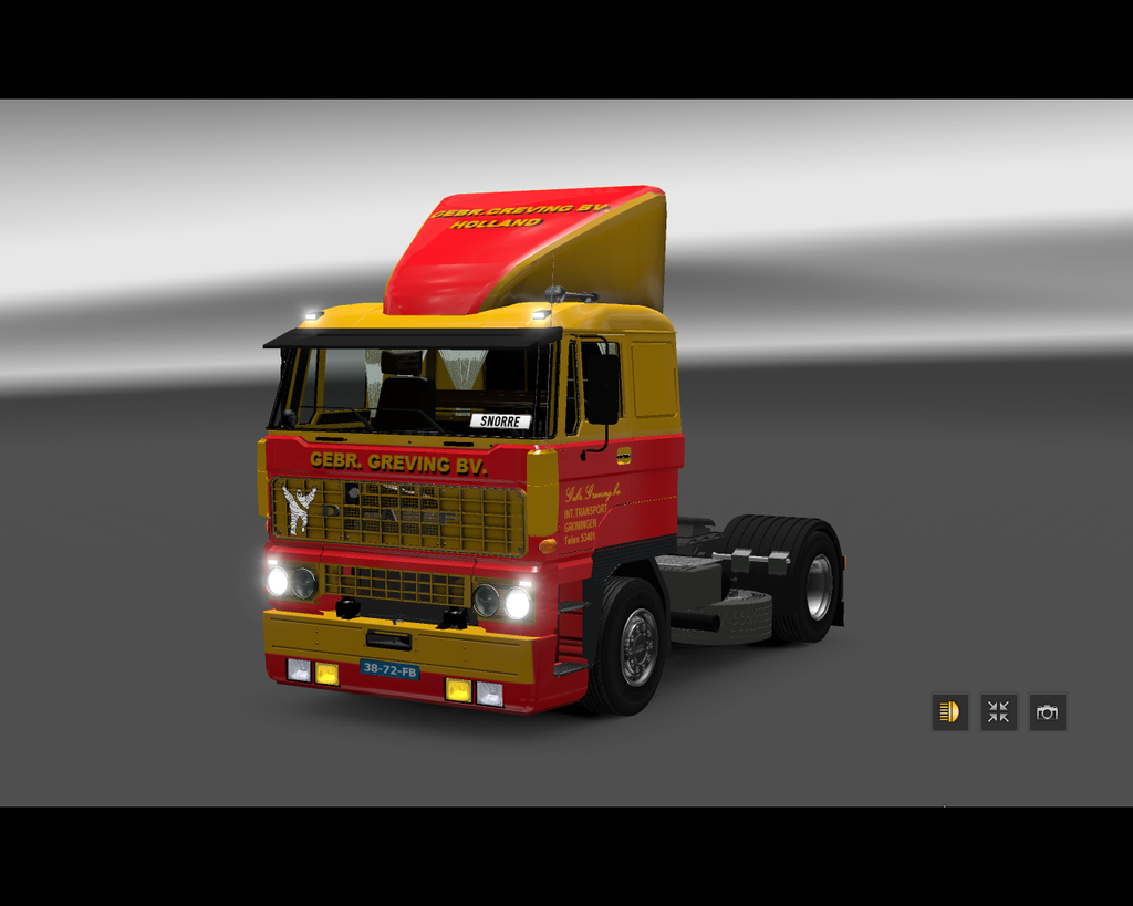 ets2 Daf 3300 4x2 Lowcab Gebr. Greving BV - prive skin ets2