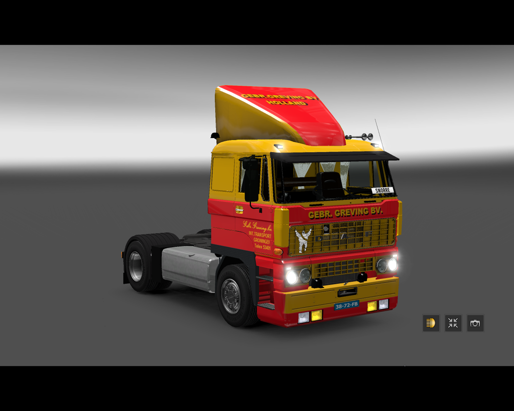 ets2 Daf 3300 4x2 Lowcab Gebr. Greving BV - prive skin ets2