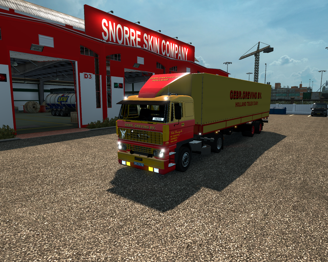 ets2 Daf 3300 4x2 Lowcab + 2 asser Planetrailer Ge prive skin ets2