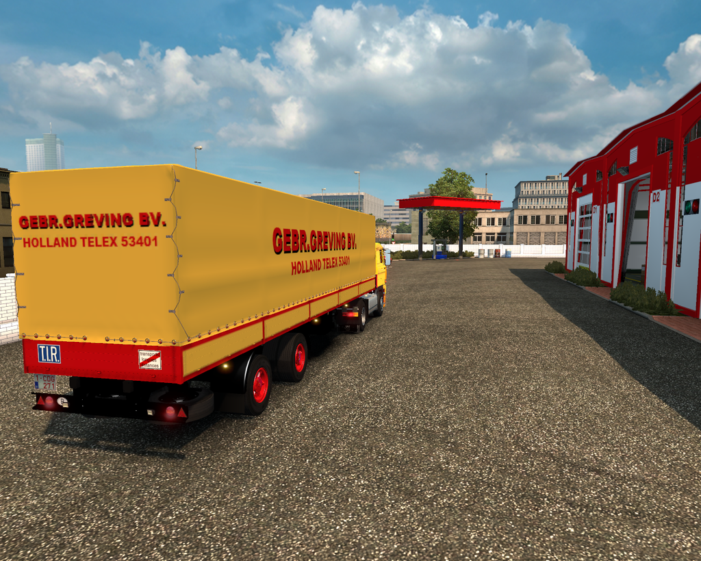 ets2 Daf 3300 4x2 Lowcab + 2 asser Planetrailer Ge - prive skin ets2