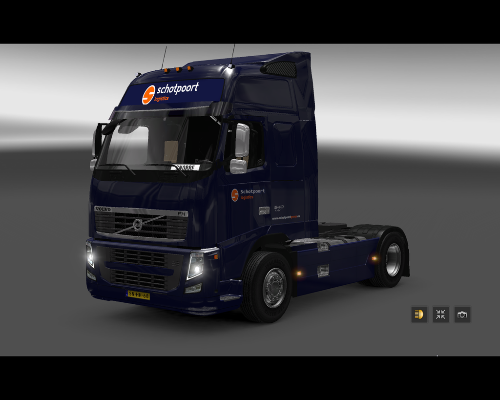 ets2 Volvo Fh Classic 4x2 Schotpoort Logistics  - prive skin ets2