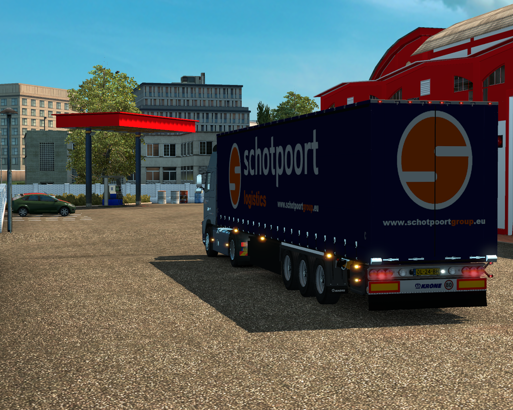 ets2 Volvo Fh Classic 4x2 + Krone Zeiltrailer Scho - prive skin ets2