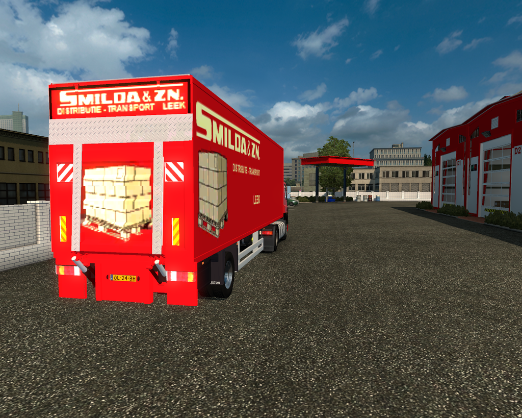 ets2 Daf CF85 lowcab 4x2 + City trailer Smilda & Z - prive skin ets2