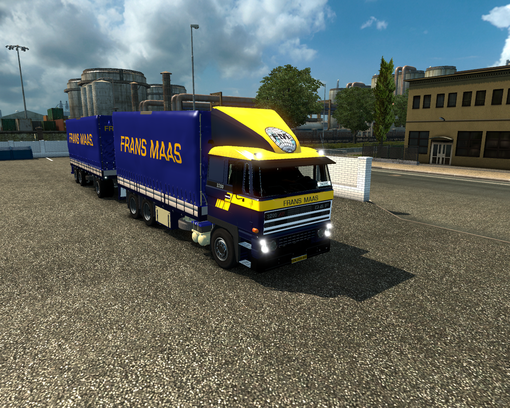 ets2 Daf 3200 ATI 6x4 BDF + Aanhanger Frans Maas t - prive skin ets2