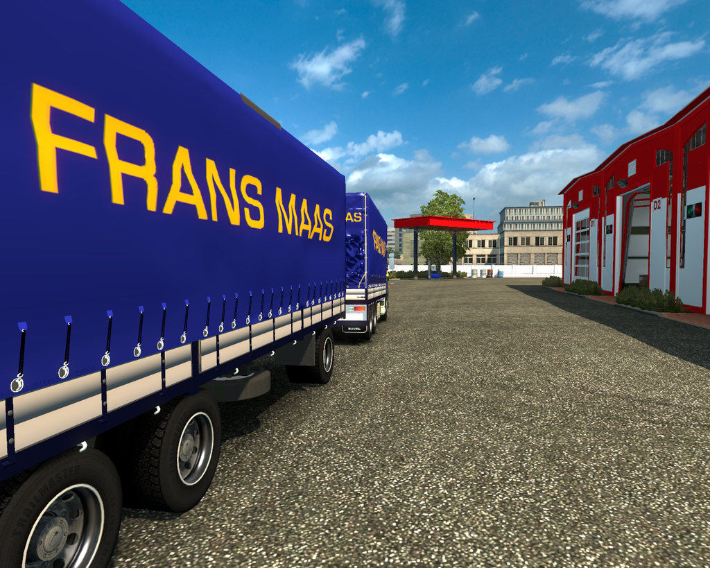 ets2 Daf 3200 ATI 6x4 BDF + Aanhanger Frans Maas t - prive skin ets2