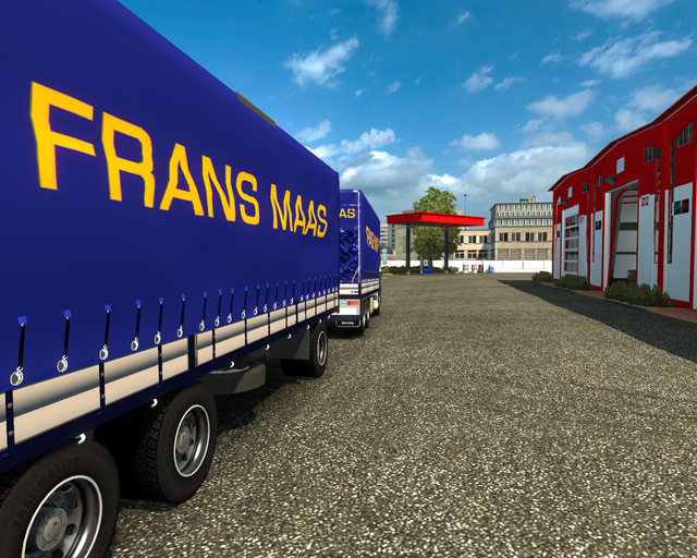 ets2 Daf 3200 ATI 6x4 BDF + Aanhanger Frans Maas t prive skin ets2