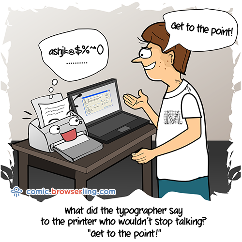 Printer - Web Joke Tech Jokes