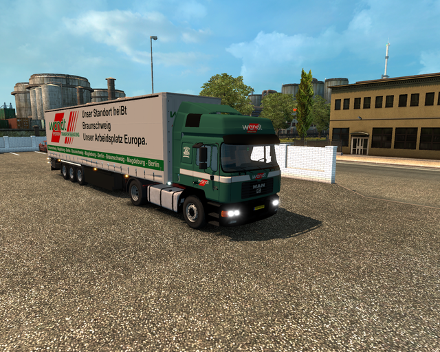 ets2 Man F2000 4x2 Commander + Krone Profiliner Wa prive skin ets2