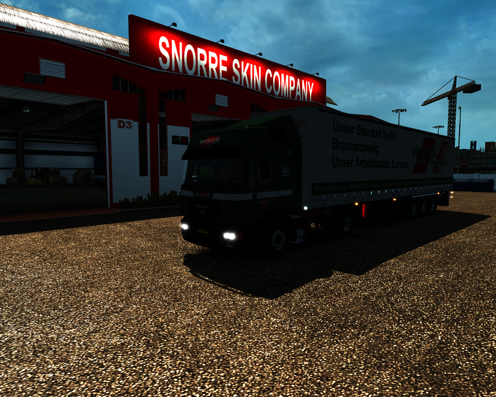 ets2 Man F2000 4x2 Commander + Krone Profiliner Wa - prive skin ets2