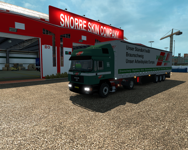 ets2 Man F2000 4x2 Commander + Krone Profiliner Wa prive skin ets2